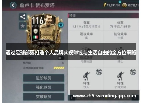 通过足球部落打造个人品牌实现赚钱与生活自由的全方位策略 通过足球部落打造个人品牌实现赚钱与生活自由的全方位策略