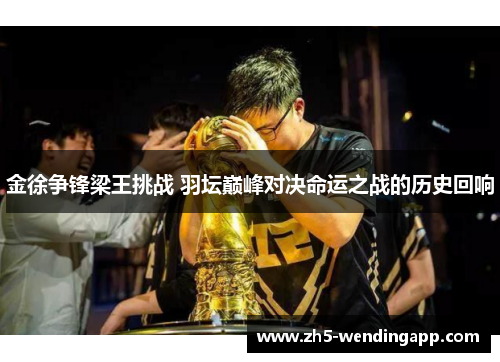 金徐争锋梁王挑战 羽坛巅峰对决命运之战的历史回响 金徐争锋梁王挑战 羽坛巅峰对决命运之战的历史回响